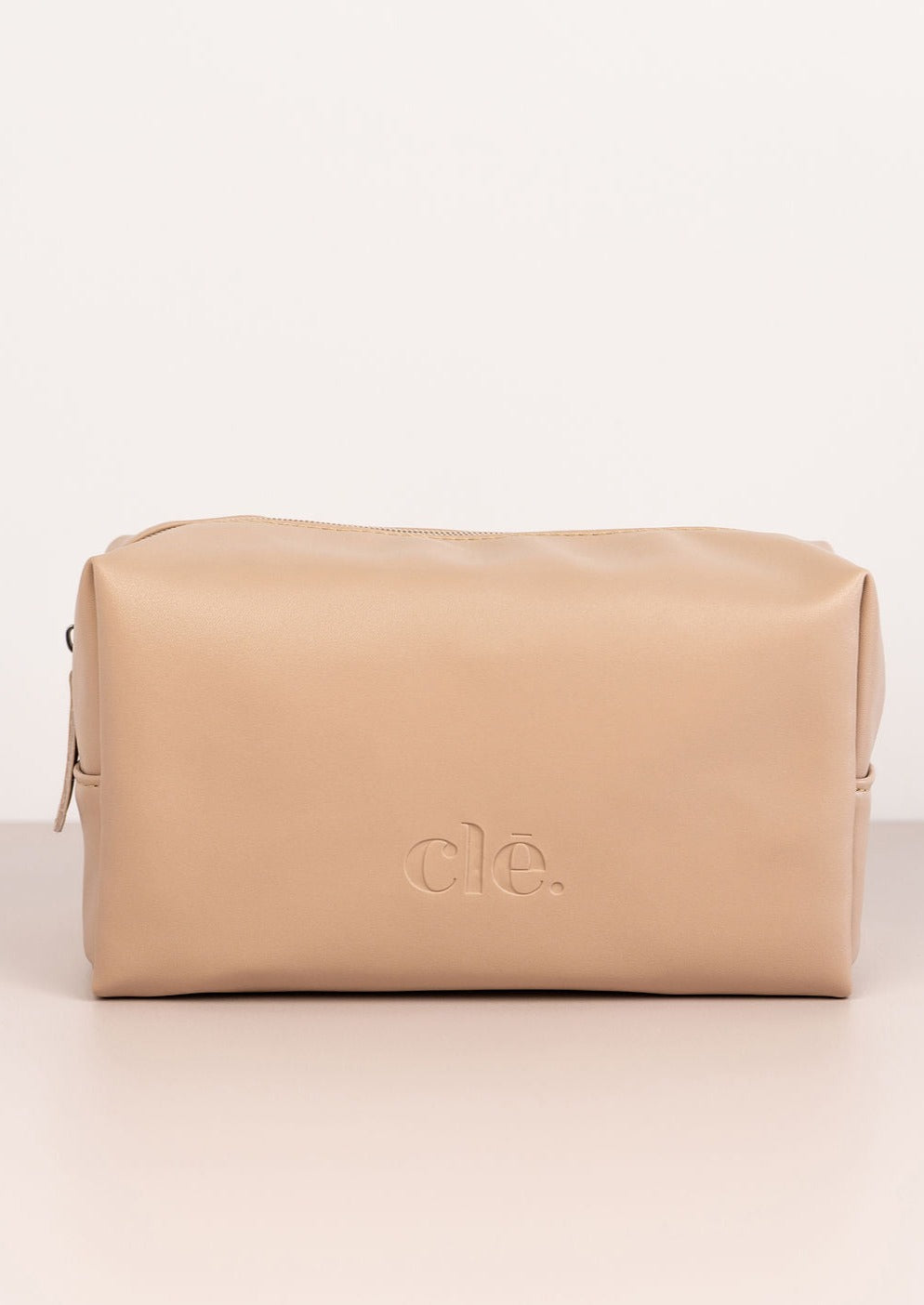 Nude Vegan Leather Cosmetic Case
