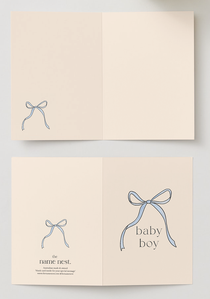 baby boy card.