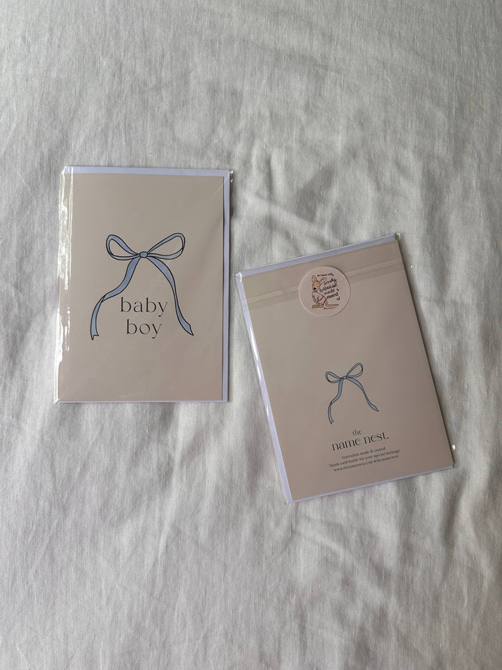 baby boy card.