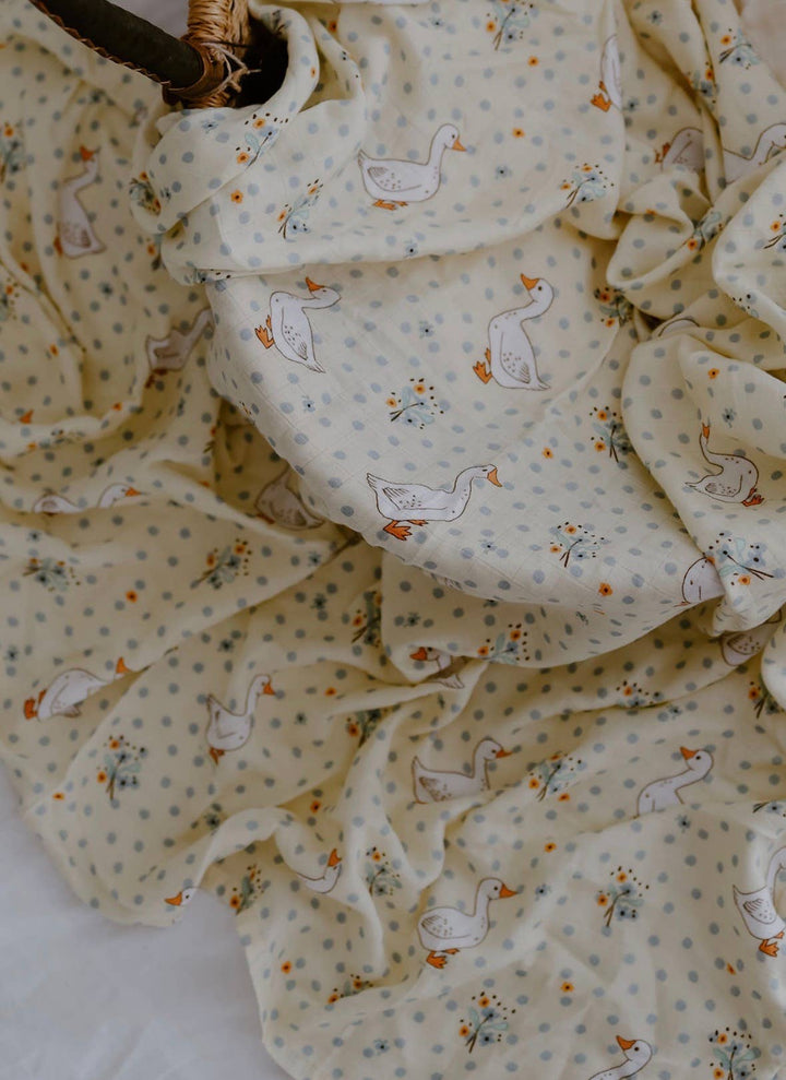 swaddle. french geese.
