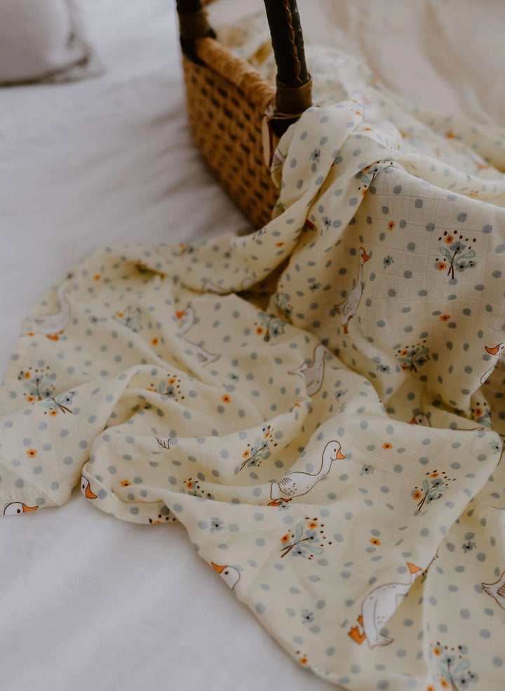 swaddle. french geese.