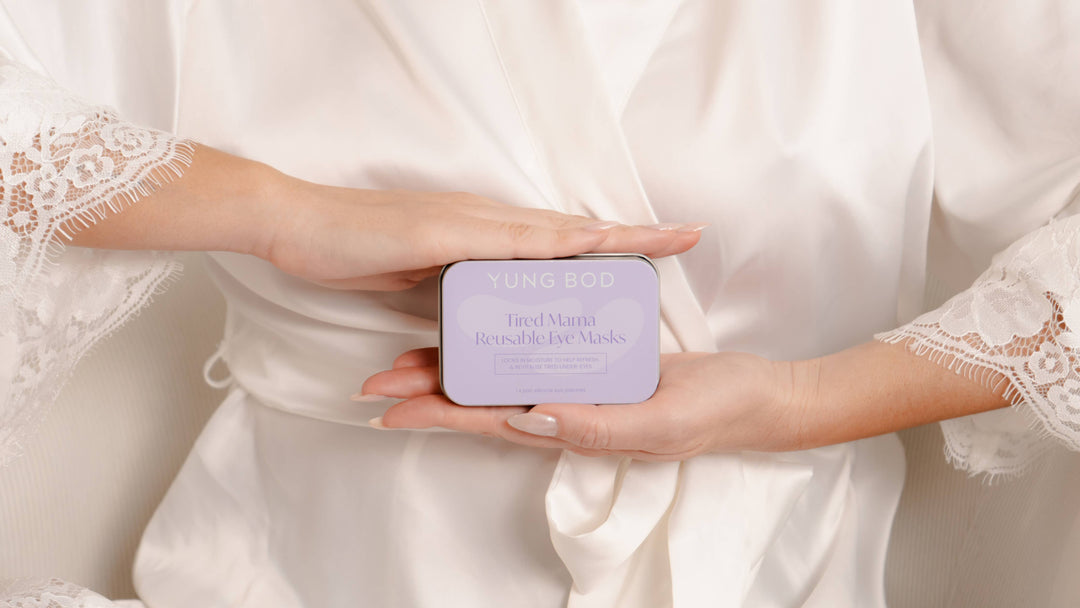 tired mama reusable silicone eye masks.