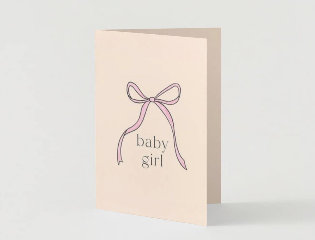 baby girl card.