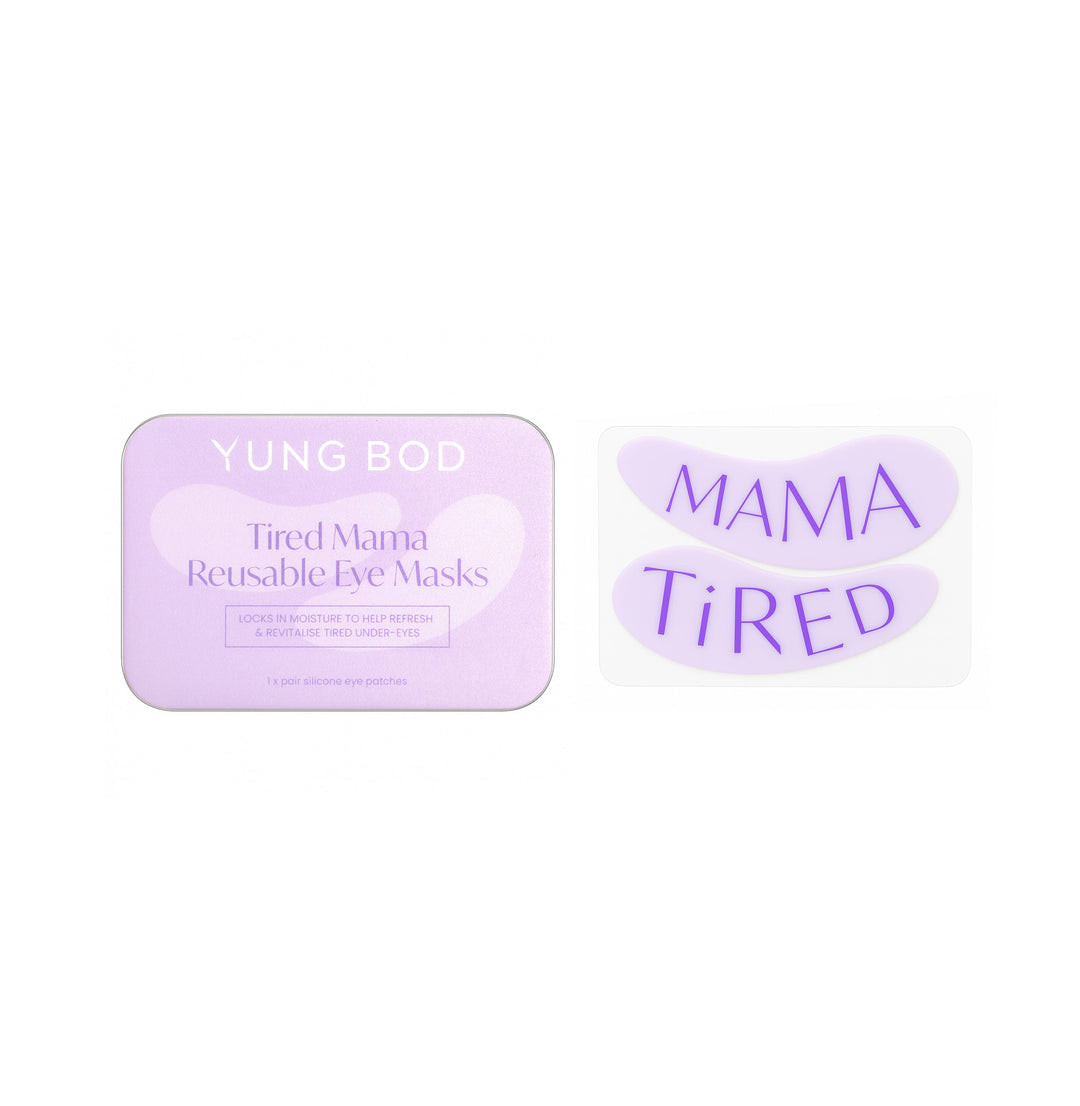 tired mama reusable silicone eye masks.